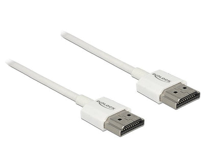Delock HDMI Cable High Speed With Ethernet - Hdmi-a Male Hdmi-a Male 3D 4K 1,5M Thin High Quality — image 1