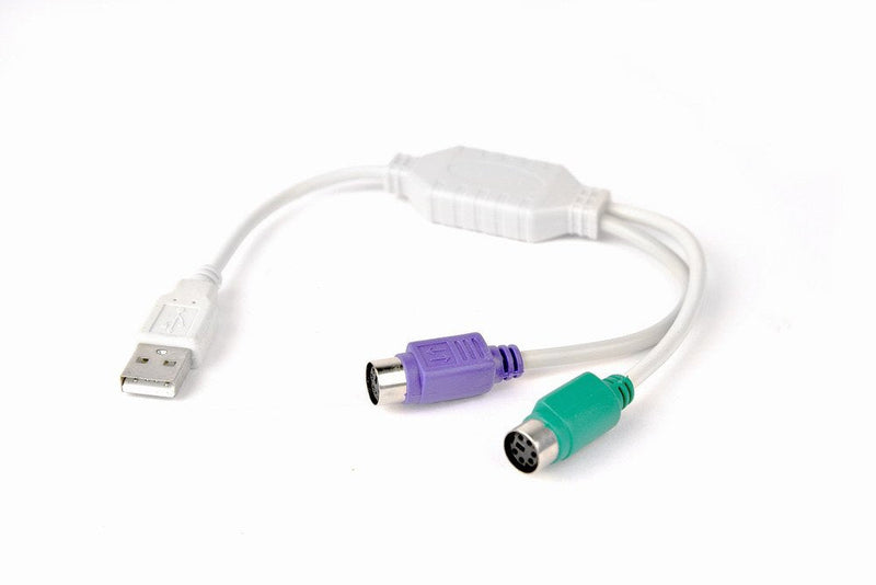 Gembird Cable Converter USB a PS2 X2 M/H 0.30M White UAPS12
