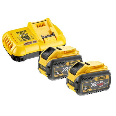 Dewalt Battery Xr Flexvolt Set Of 2 Black/Yellow Fast Charger, 2X Battery T Stak-box Ii, Stand Battery DCB118Y — image 1