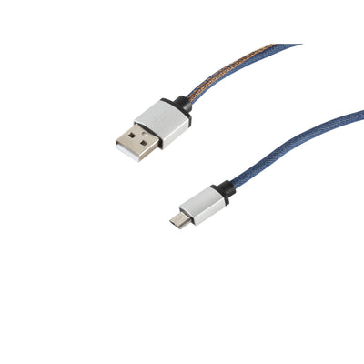S-conn 14-50029 USB Cable 2M USB 2.0 USB a Micro-usb B Blue — image 1