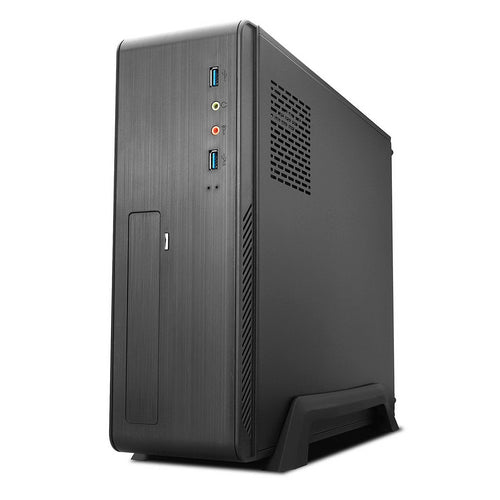 TooQ Case microATX, Mini ITX Slim - Power Supply 500W - 1X HDD3,5 + 1X SDD2,5 + 1X HDD5.25 - 2x USB 3.0, SD — image 1