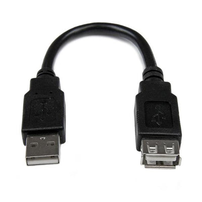 StarTech Cable Alargador USB 2.0 - Male a Female USB a 0,15M USBEXTAA6IN — image 1