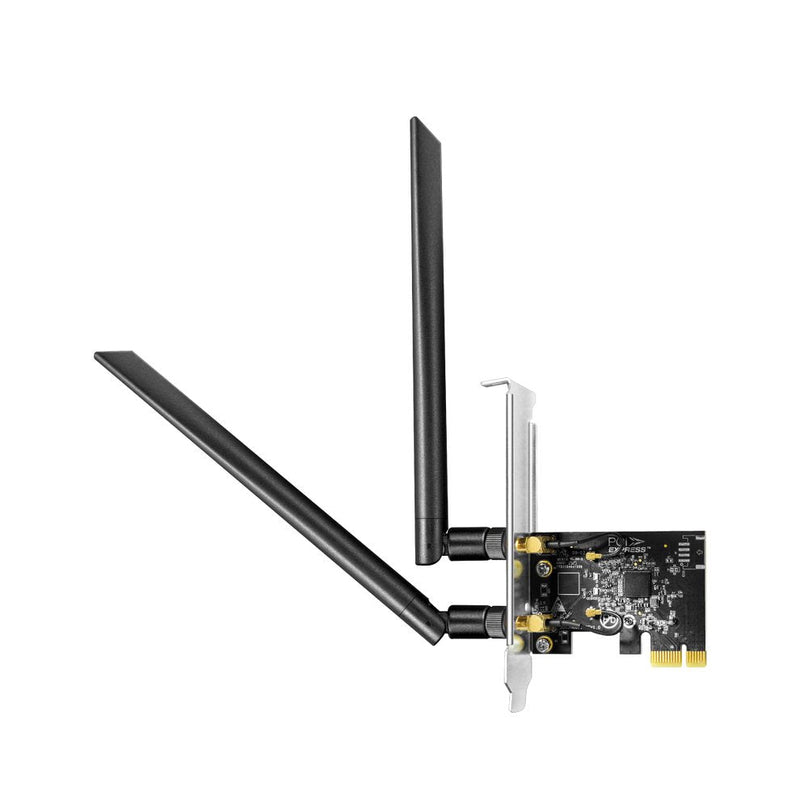 Cudy AC1300 Adapter Network PCIE - Double Band - 2X Antenas Wi-Fi 5 Desmontables - Speed Up To 867Mbps -