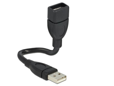 Delock USB Cable 2.0M/H (alargo) 0.15M Shapecable Negroâ 83497 — image 1