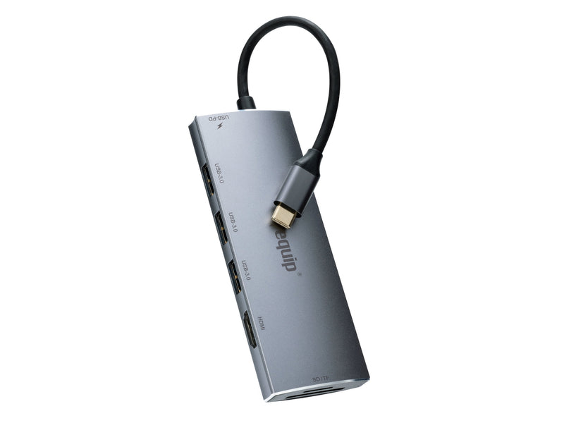 Equip Adaptador USB-C - Hdmi, 3XUSB3.0, Pd, Sd, TF4K60HZ 0.15M Sw