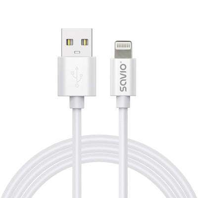 USB Cable -a Do Lightning CL-192 1M Bialy — image 1