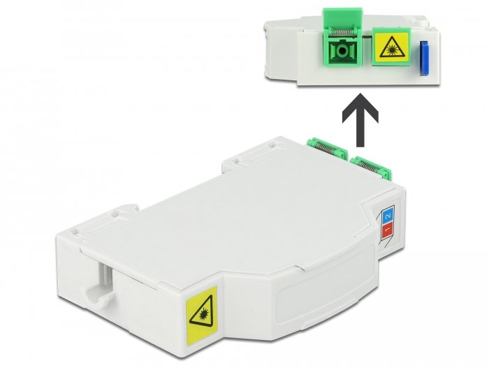 Delock Box Of Conexiones Fo Carril Din 2 X Sc Simplex Or Lc Duplex