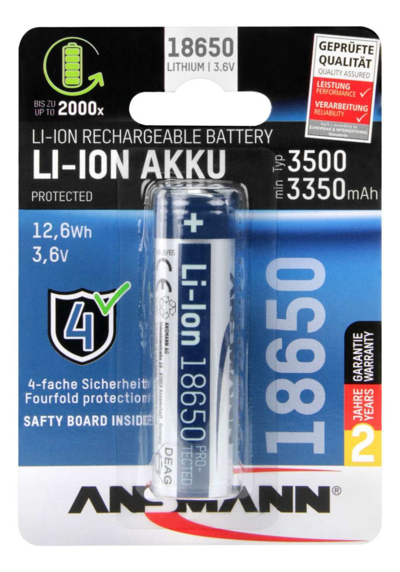 Ansmann 1307-0001 Battery Rechargeable Litio 3500MAH 3,6V Battery 12,6WH