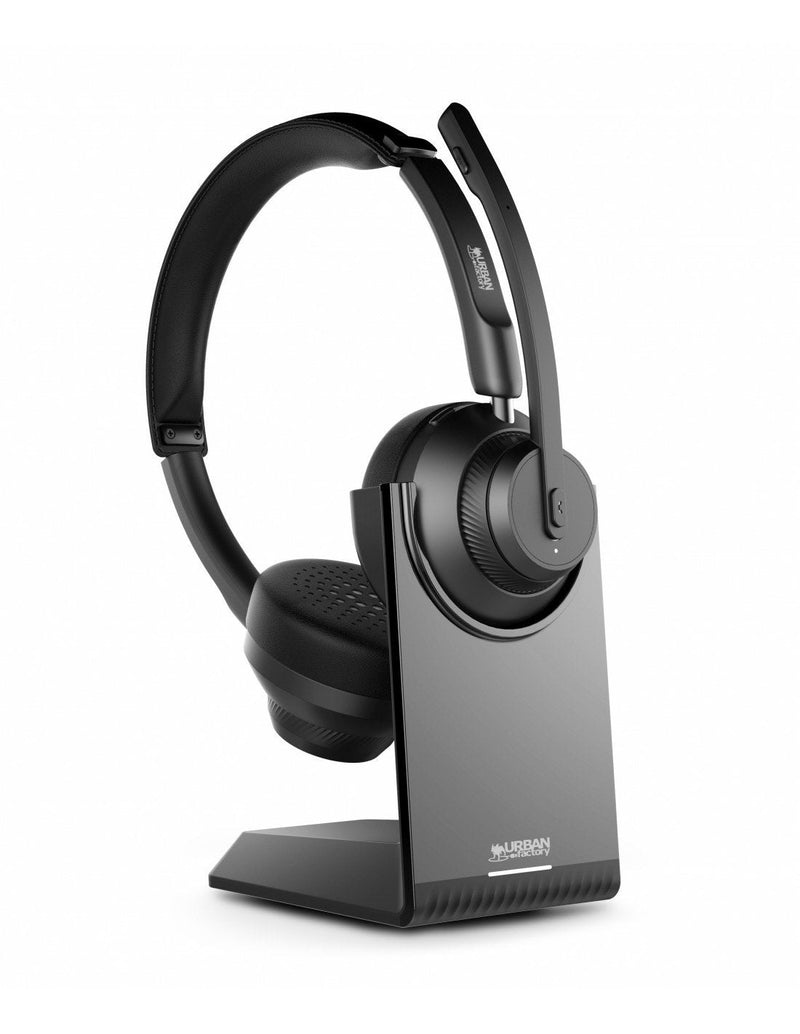 Urban Factory Auriculares Movee Pro Set USB Tipo-c Bluetooth Base Charging Negro