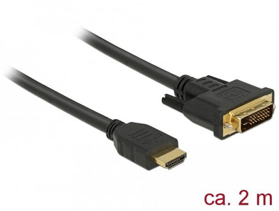 Delock HDMI Cable -a - DVI 24 + 1M/M 2,0M — image 1