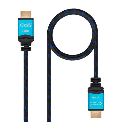 Nanocable HDMI Cable V2.0 Male a HDMI V2.0 Male 2M - 4K@60HZ 18Gbps - High Speed - Recubierto Nylon Trenzado - — image 1