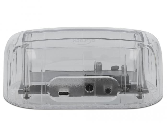 USB Type-c™ Estación Acoplamiento 1 X SATA HDD SSD Transparent