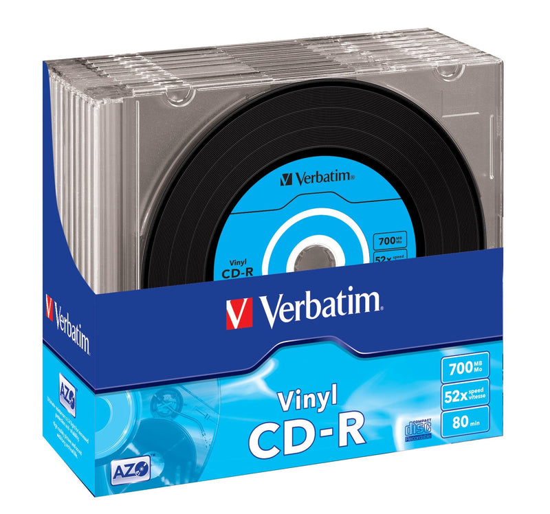 Verbatim Cd-r Azo Data Vinyl 700MB 10 Pieces 43426