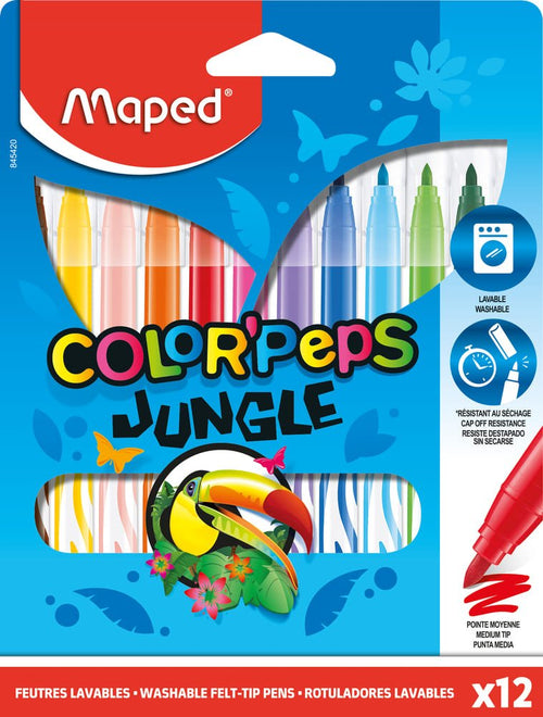 Maped Markers Color'peps Jungle 2.0 Case 12 C/Surtidos — image 1