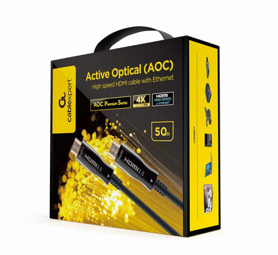 Gembird Active Optical Aoc High Speed HDMI Cable With Ethernet Aoc Premium Series 50M — image 1