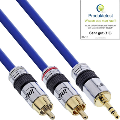 Inline Cable Audio Premium 2X Rca Male a Male 3,5MM 0,5M — image 1
