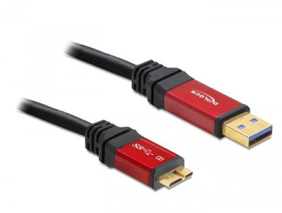 Delock USB Cable 3.0 Typ-a Male USB 3.0 Typ Micro-b Male 2M Premium — image 1