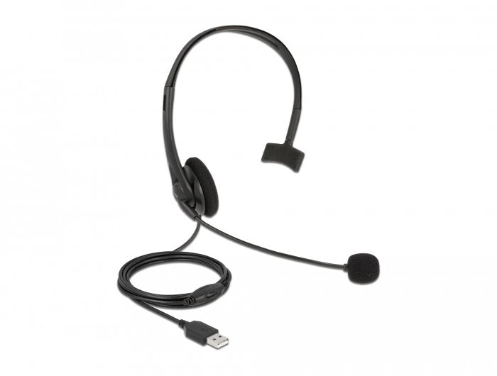 Delock 27177 Headphones USB Mono With Control Volumen PC And Laptop - Ultraligeros