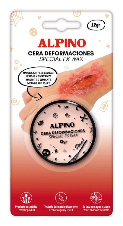 Alpino Bote Cera Deformaciones 12GR - Moldeable Como Plastilina - Se Puede Superponer Manualmente