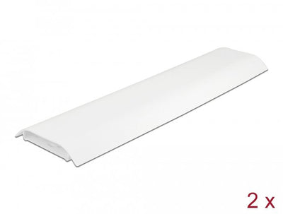 Delock Canaleta Cables Self-adhesive With Cable Fijación 85 X 10MM - Length 300MM 2 Units White — image 1