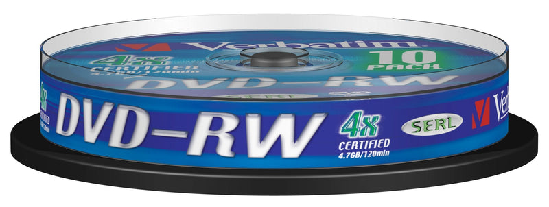 Verbatim Dvd-rw Regrabable 4X 4,70GB Tarrina 10 43552 (20)