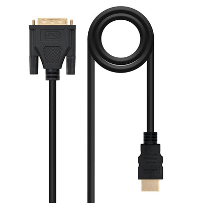 Nanocable Cable DVI 18 + 5 Male a HDMI Male 3M - Black — image 1
