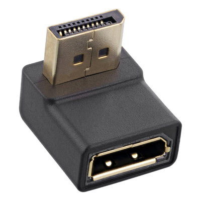 Inline Adapter DisplayPort, DisplayPort Male/Female Ángulo Hacia Abajo — image 1