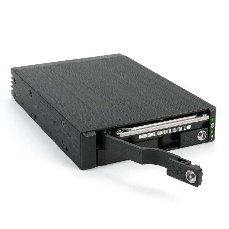 Fantec MR-25DUAL, Frame Removable SATA + Sas HDD/SSD 2,5, Black