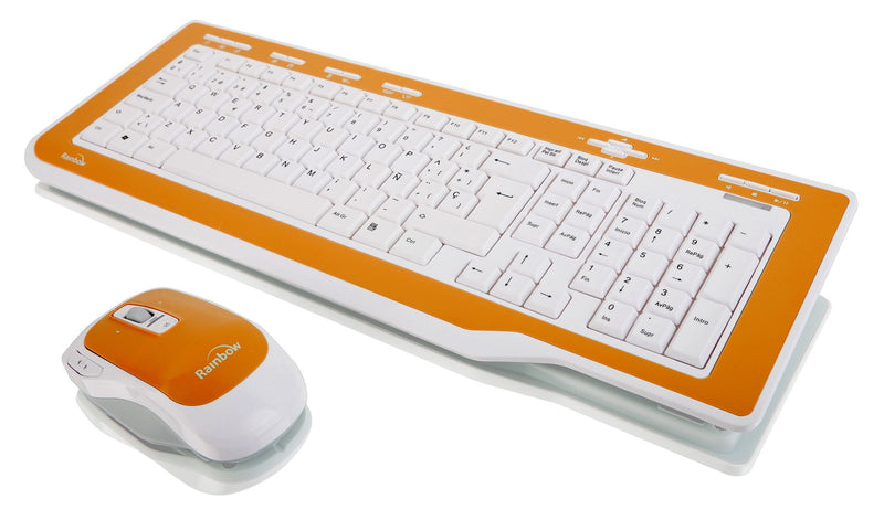 Rainbow Rbw Butterfly Desktop Keyboard Mouse Included RF Wireless