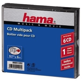 Hama Cd-multipack 6 Drives Transparent
