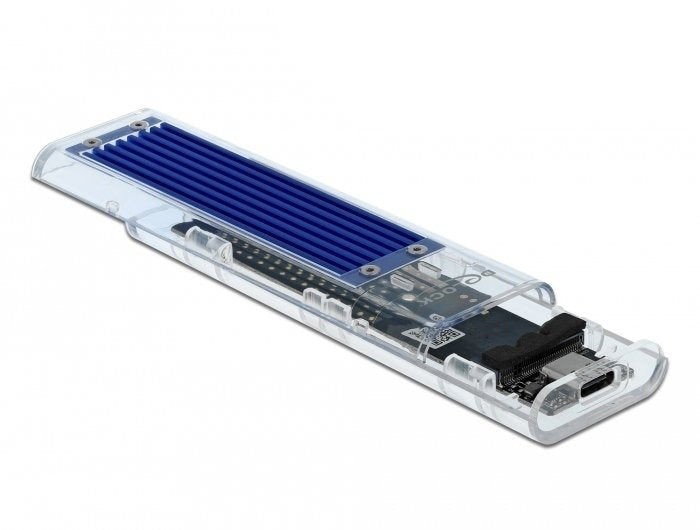 Delock 42620 Box External Hard Drive M.2 External Enclosure Unit Estado Sólido (SSD) Blue