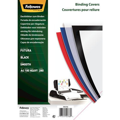 Fellowes Pack 100 Portadas Polipropileno A4 - 300 Micras - Muy Resistentes - Colour Black — image 1