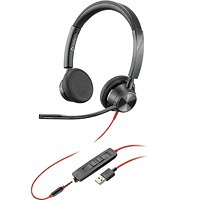 Poly Headphones USB-C Certificados Microsoft Teams Blackwire 3320