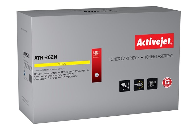 Activejet ATH-362N Spare Part HP 508A CF362A Supreme 5000 Páginas Yellow