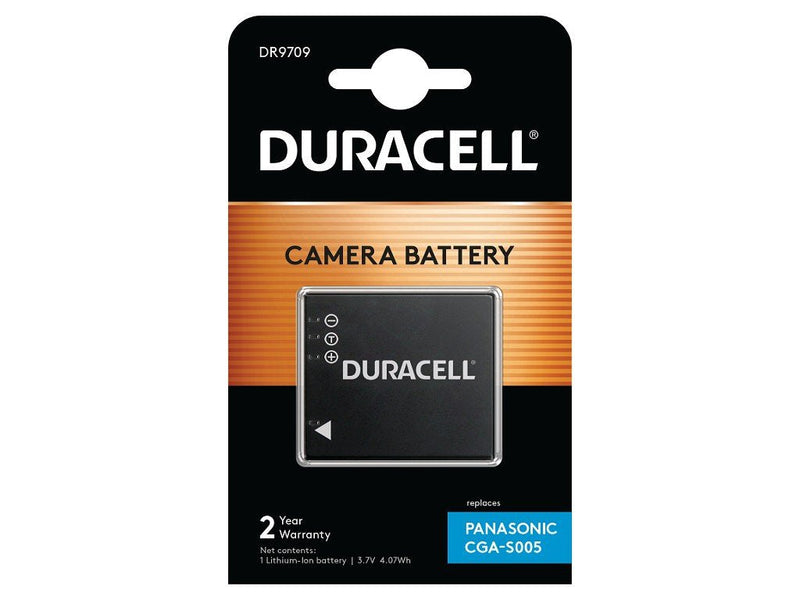 Duracell Digital Camera Battery 3.7V 1100MAH Replaces Panasonic CGA-S005 DR9709