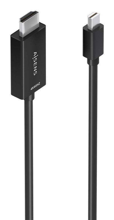 Aisens Cable Converter Mini DP a HDMI 4K@60HZ, Mini DP/M-hdmi/M, Black 2.0M — image 1