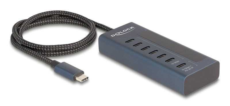 Delock Hub USB 10Gbps With 7 USB Type-c Ports Davon 6 X Datenport +