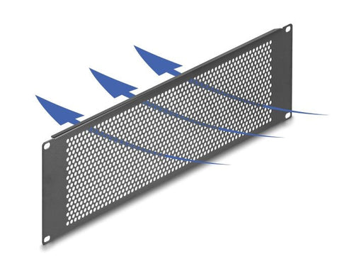 19? Blindpanel With Runden Orificios 3 He Black — image 1