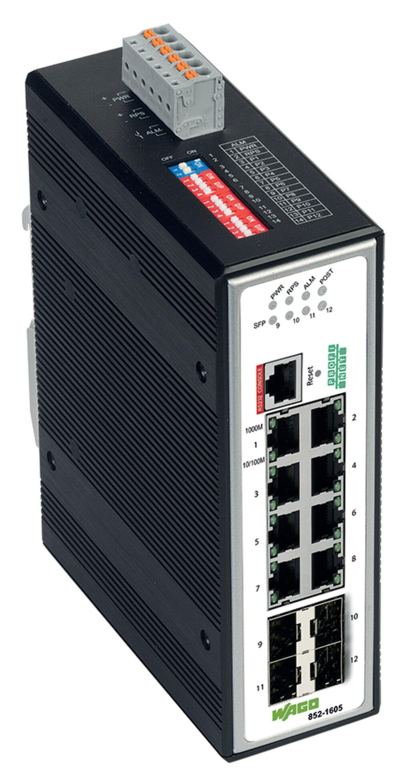 Wago 852-1605 Industrial-managed-switch