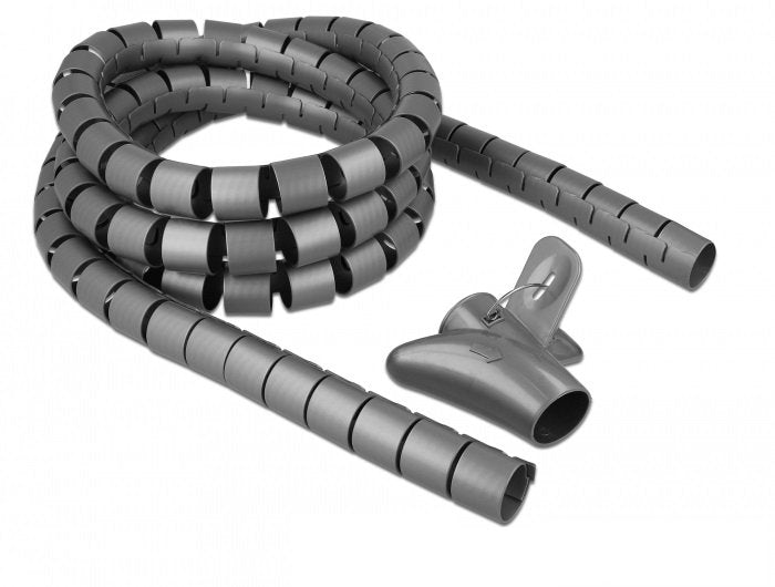 Delock 18844 Hose Espiral With Tool Tiro 2,5M X 20MM Grey