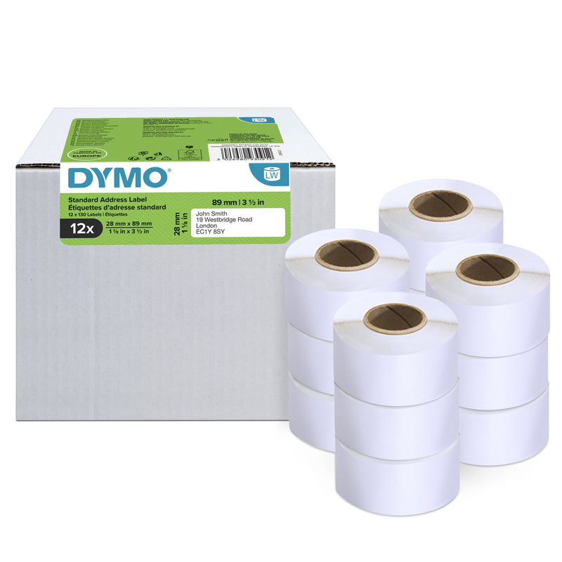 Dymo Label Lw Multipack Dirección 28X89MM-VALUE Pack (12 Rolls