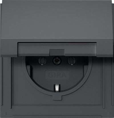 Gira 445467 Schuko Kd Gira TX_44 Antracita — image 1