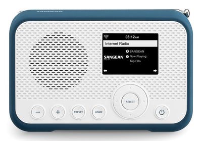 Sangean Radio Laptop WFR-39 White Blue — image 1