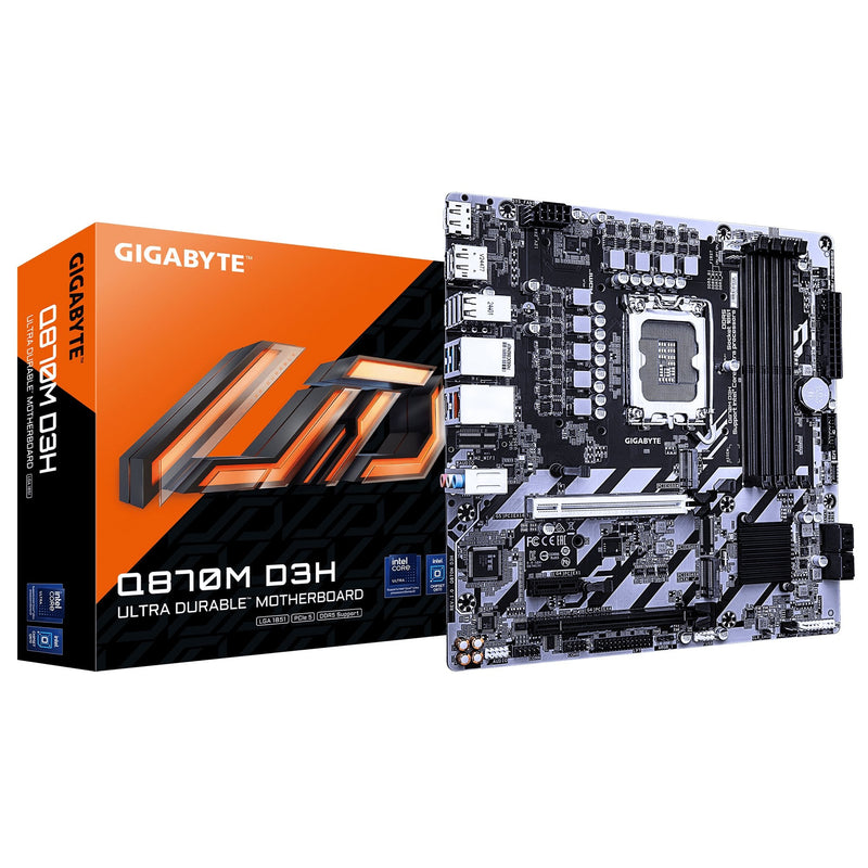 Gigabyte Motherboard GA-Q870M D3H (1851)