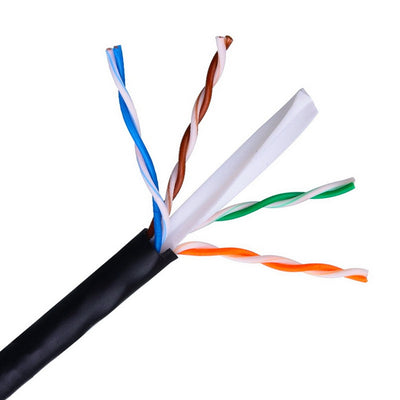Aisens Bobina Cable Outdoor RJ45 CAT.6 UTP Rigido AWG24 - 100M 100% Cobre - Black — image 1