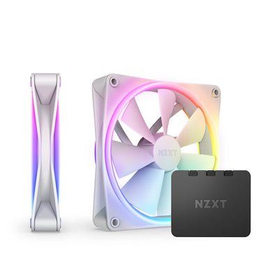 Nzxt F140 Duo Twin Pack - Fans RGB 140MM With Controlador RGB - White — image 1
