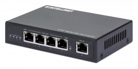Intellinet 561617 Ampliador Network Transmisor Network Black 10, 100, 1000 Mbit/S