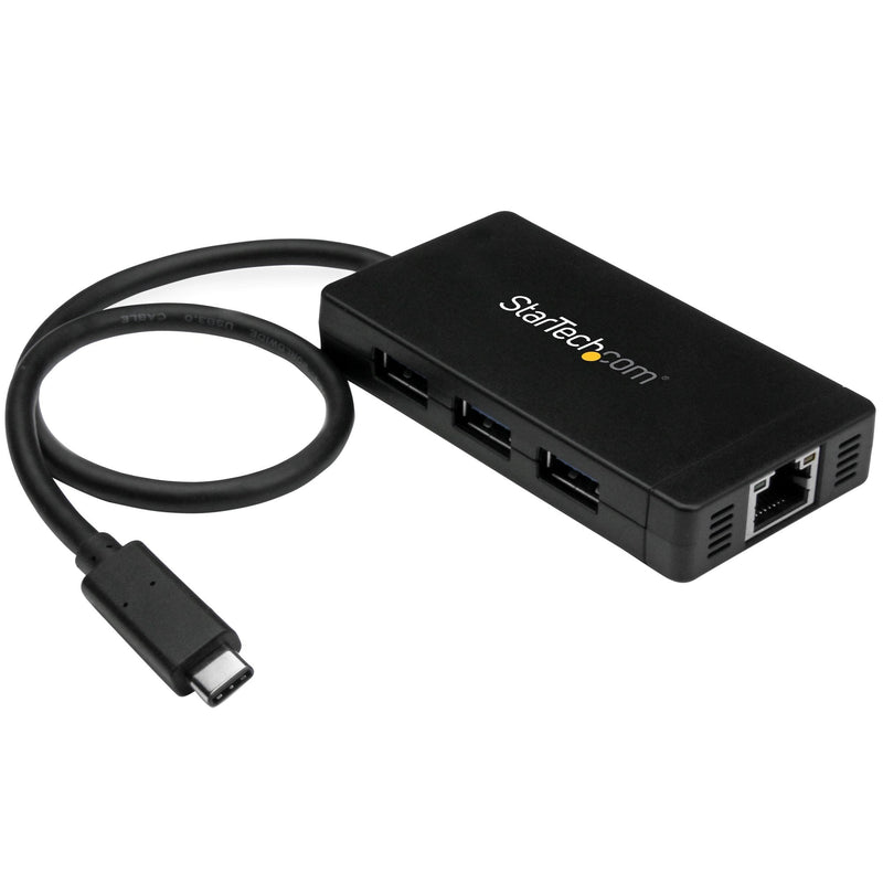 StarTech Concentrador USB-C a X3 USB 3.0 And Redâ HB30C3A1GE
