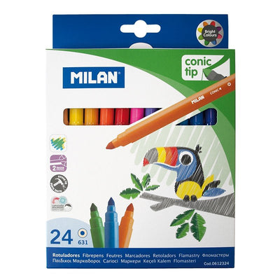 Milan Box 24 Markers Punta Conica Ø5MM Base Water — image 1