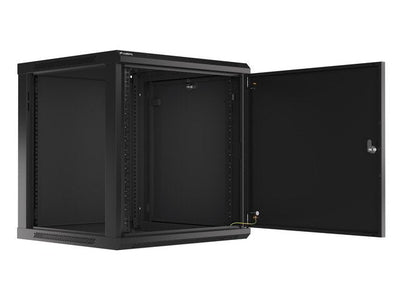 Lanberg Cabinet Rack 19 Assembly Wall 12U / 600X600 With Door Metálica Black (paquete Flat — image 1